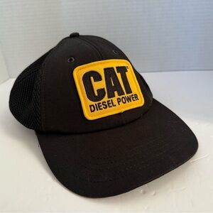 CAT Diesel Power Black and Yellow Cap